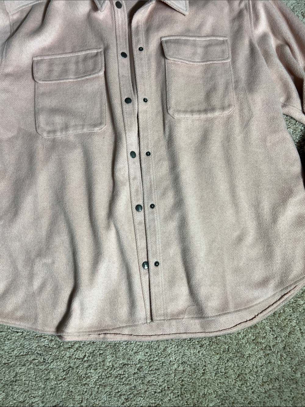 Old Navy Light Pink Button-Front Shacket - Picture 5 of 6